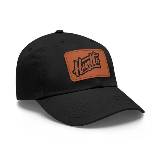 HUSTLE LEATHER PATCH HAT