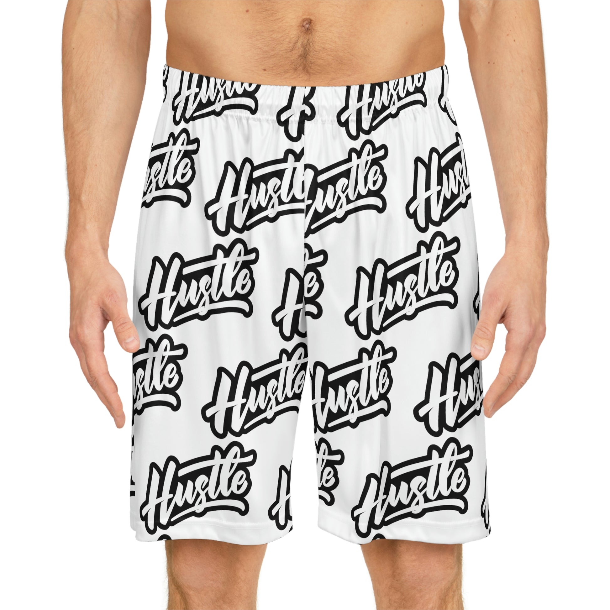 What's Your Hustle? Game Night Basketball Shorts (White) — What's Your  Hustle?®